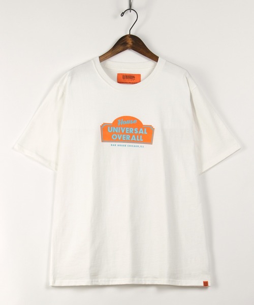 UNIVERSAL OVERALL(ユニバーサルオーバーオール)の「【UNIVERSAL OVERALL/ユニバーサルオーバーオール】 ブランドロゴ グラフィックTシャツ/SALOON GRAPHIC(Tシャツ/カットソー・メンズ・ホワイト/チャコールグレー/オリーブ/ライトパープル・M/XL/L)」の5枚目の写真