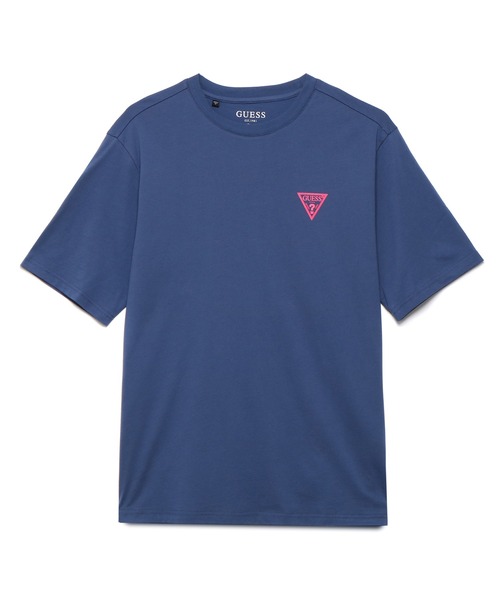 Guess（ゲス）の「Small Triangle Logo Tee（Tシャツ/カットソー・メンズ・ホワイト/ブラック/イエロー/ブルー・MEDIUM/LARGE/X-LARGE）」の8枚目の写真
