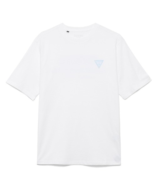 Guess（ゲス）の「Small Triangle Logo Tee（Tシャツ/カットソー・メンズ・ホワイト/ブラック/イエロー/ブルー・MEDIUM/LARGE/X-LARGE）」の5枚目の写真