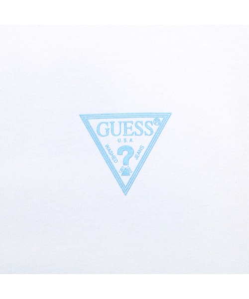 Guess（ゲス）の「Small Triangle Logo Tee（Tシャツ/カットソー・メンズ・ホワイト/ブラック/イエロー/ブルー・MEDIUM/LARGE/X-LARGE）」の11枚目の写真