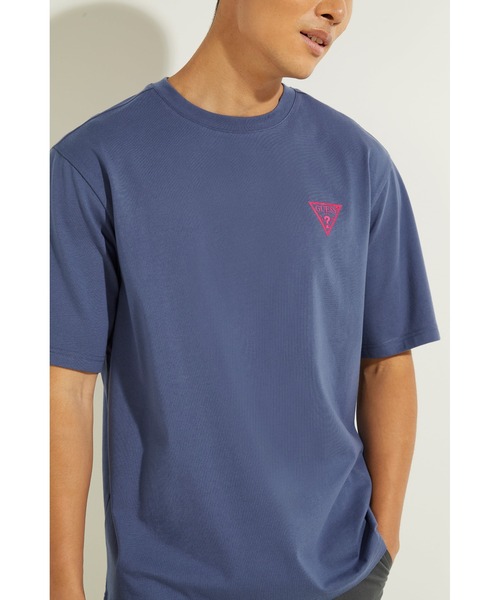 Guess（ゲス）の「Small Triangle Logo Tee（Tシャツ/カットソー・メンズ・ホワイト/ブラック/イエロー/ブルー・MEDIUM/LARGE/X-LARGE）」の21枚目の写真