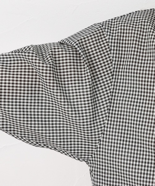 NAVY(ネイビー)の「プチハイネック 7分袖ブラウス(シャツ/ブラウス・レディース・ネイビー/ブラック/ベージュ・L/M)」の12枚目の写真
