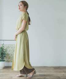 ITEMS URBANRESEARCH | フレンチスリーブサテンワンピース(ワンピース)