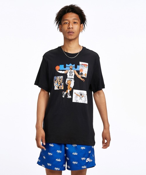 NIKE（ナイキ）の「レブロン ロゴ バスケットボール Tシャツ / NIKE（Tシャツ/カットソー・メンズ・ブラック・M/S/XL/L/3XL/XXL）」の11枚目の写真