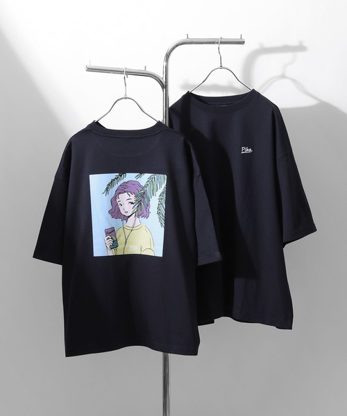 セール Web限定 別注 古着風 センチメンタル ガール イージーケア 高密度ビッグシルエット エモイラストtシャツ ユニセックス Tシャツ カットソー Piko ピコ のファッション通販 Zozotown