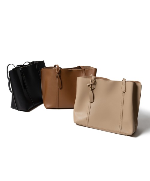 LAYMEE（レイミー）の「Verbena bag / バーベナバッグ（ショルダーバッグ・レディース・アイボリー/キャメル/ブラック・FREE）」の18枚目の写真