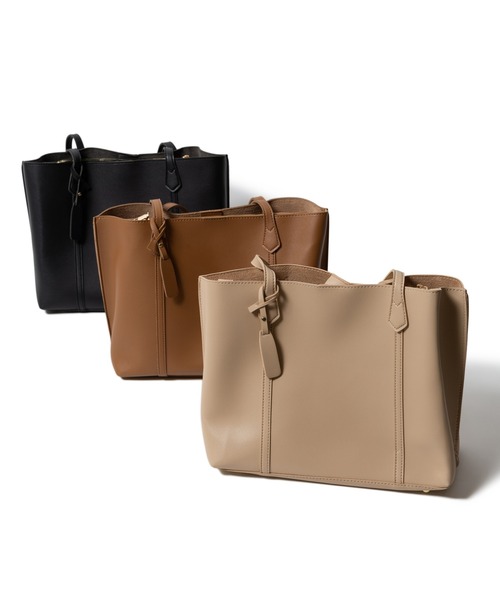 LAYMEE（レイミー）の「Verbena bag / バーベナバッグ（ショルダーバッグ・レディース・アイボリー/キャメル/ブラック・FREE）」の6枚目の写真