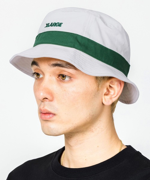 XLARGE(エクストララージ)の「2TONE STANDARD LOGO HAT(ハット・メンズ・ブルー/オフホワイト/ブラック・L/M)」の2枚目の写真