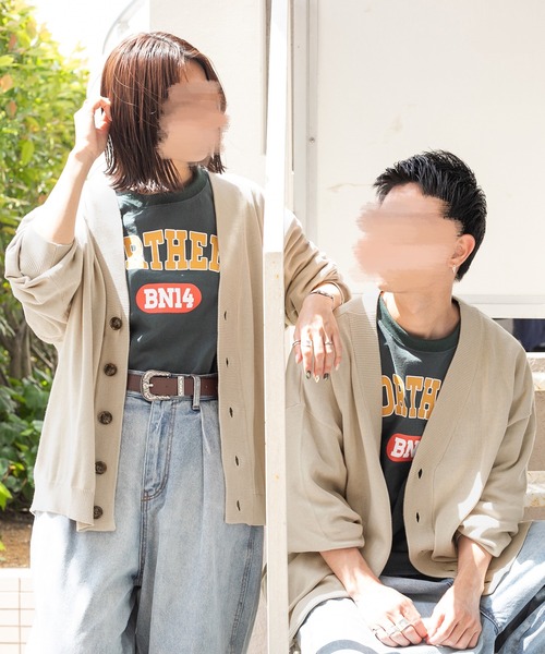 PairPair（ペアペア）の「Vネックルーズカーディガン（ユニセックス）（カーディガン/ボレロ・メンズ・ブラック/マスタード/グレイッシュベージュ/グレイッシュブルー・FREE）」の3枚目の写真