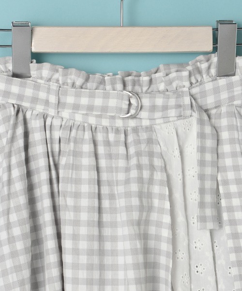 Lindsay（リンジィ）の「切り替えミディスカート（スカート・キッズ・ベージュ/エメラルド/グレー・160cm/150cm/140cm）」の7枚目の写真