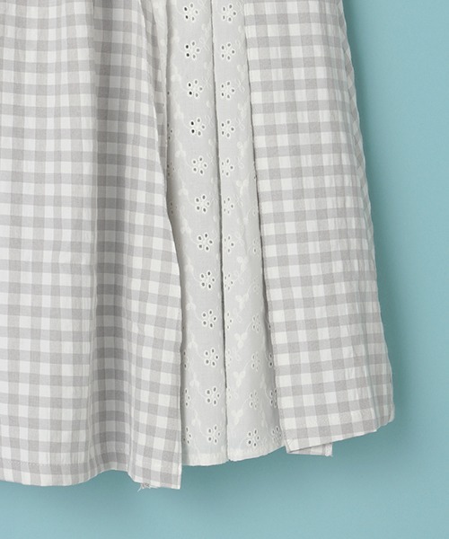 Lindsay（リンジィ）の「切り替えミディスカート（スカート・キッズ・ベージュ/エメラルド/グレー・160cm/150cm/140cm）」の8枚目の写真