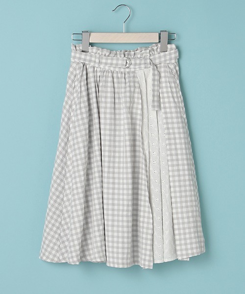 Lindsay（リンジィ）の「切り替えミディスカート（スカート・キッズ・ベージュ/エメラルド/グレー・160cm/150cm/140cm）」の14枚目の写真