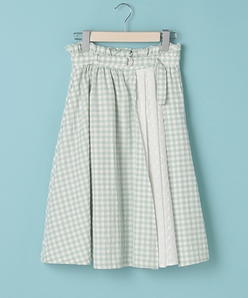 Lindsay（リンジィ）の「切り替えミディスカート（スカート・キッズ・ベージュ/エメラルド/グレー・160cm/150cm/140cm）」の16枚目の写真