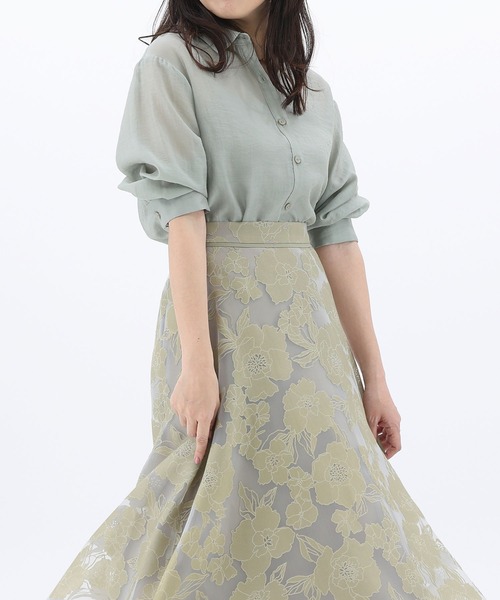 Fabulous Angela（ファビュラスアンジェラ）の「キャミ付きエアリーシャツ（シャツ/ブラウス・レディース・モカ/カーキ/ブルー・FREE）」の17枚目の写真