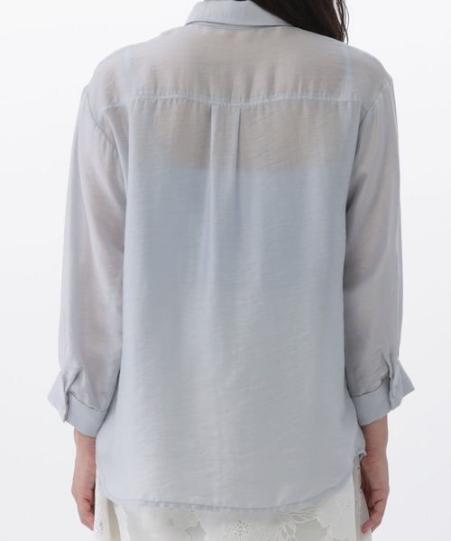 Fabulous Angela（ファビュラスアンジェラ）の「キャミ付きエアリーシャツ（シャツ/ブラウス・レディース・モカ/カーキ/ブルー・FREE）」の21枚目の写真