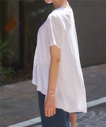 半袖フレアロングTシャツ