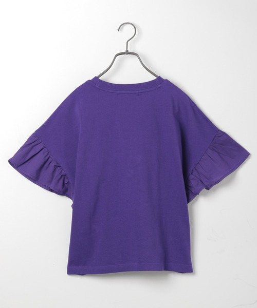 PAGEBOY(ページボーイ)の「フリルスリーブプルオーバー(Tシャツ/カットソー・レディース・ブラック/パープル/オフホワイト・FREE)」の14枚目の写真