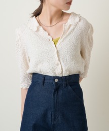 Kastane | 衿付きジャガードTee(Tシャツ/カットソー)