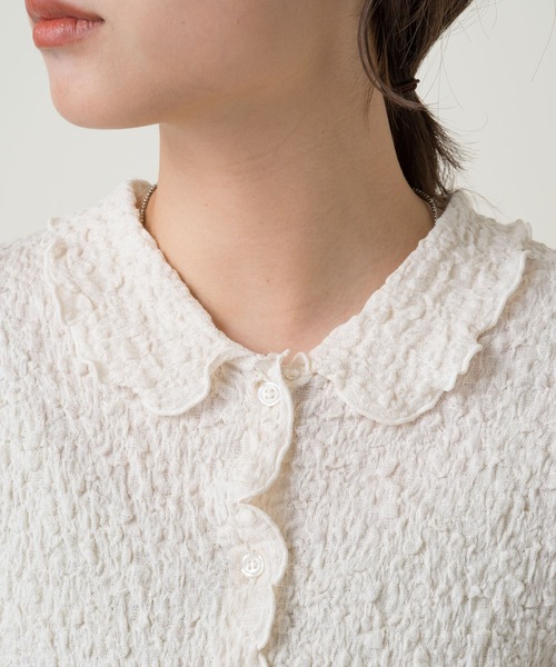 Kastane（カスタネ）の「衿付きジャガードTee（Tシャツ/カットソー・レディース・アイボリー/ブラック・FREE）」の15枚目の写真