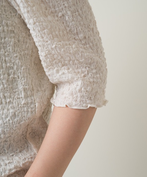 Kastane（カスタネ）の「衿付きジャガードTee（Tシャツ/カットソー・レディース・アイボリー/ブラック・FREE）」の17枚目の写真