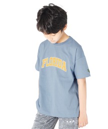 GLAZOS | 天竺・接触冷感ドロップショルダー袖刺繍入りシティロゴ半袖Tシャツ(Tシャツ/カットソー)