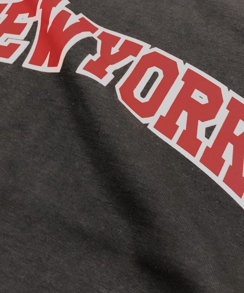 GLAZOS（グラソス）の「天竺・接触冷感ドロップショルダー袖刺繍入りシティロゴ半袖Tシャツ（Tシャツ/カットソー・キッズ・チャコールグレー/ライトブルー/ベージュ・130cm/140cm/150cm/160cm/170cm）」の10枚目の写真