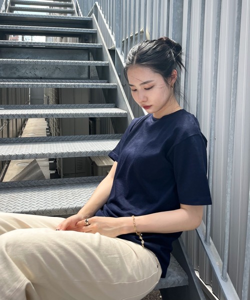 MILITARY(ミリタリー)の「【noey】イタリア海軍 ボートネック S/S Tシャツ(Tシャツ/カットソー・レディース・ネイビー・5/4/3)」の7枚目の写真