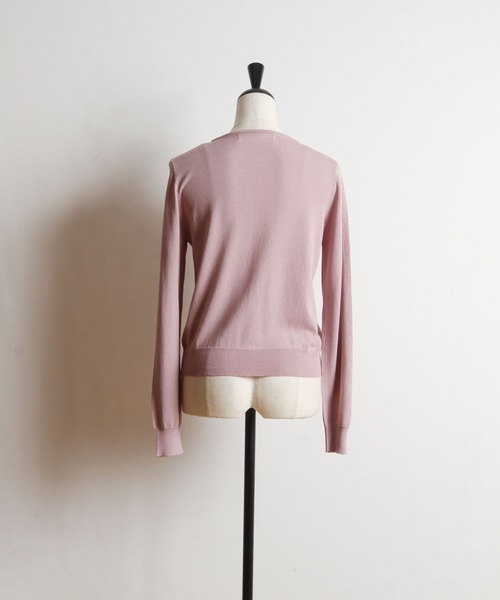 tocco closet(トッコ クローゼット)の「パール付き透かし編みUV加工カーディガン(カーディガン/ボレロ・レディース・ブラック/ピンク系その他・M)」の19枚目の写真