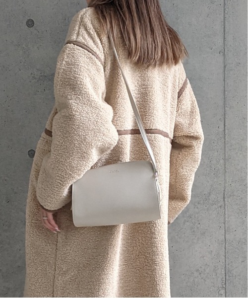 Per sist ence（パーシエンス）の「Per sist ence/パーシエンス　サイドスエード コンビショルダー（ショルダーバッグ・レディース・ライトグレー/ブラック/モカ・FREE）」の3枚目の写真