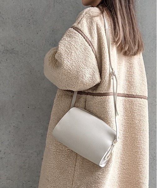 Per sist ence（パーシエンス）の「Per sist ence/パーシエンス　サイドスエード コンビショルダー（ショルダーバッグ・レディース・ライトグレー/ブラック/モカ・FREE）」の7枚目の写真