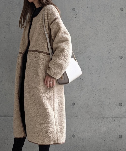 Per sist ence（パーシエンス）の「Per sist ence/パーシエンス　サイドスエード コンビショルダー（ショルダーバッグ・レディース・ライトグレー/ブラック/モカ・FREE）」の16枚目の写真