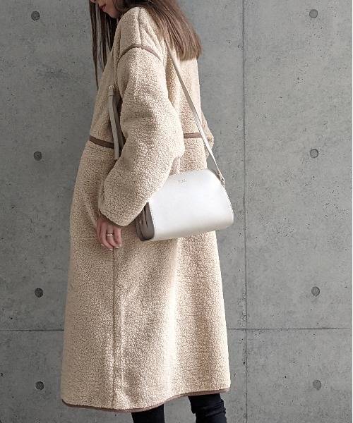 Per sist ence（パーシエンス）の「Per sist ence/パーシエンス　サイドスエード コンビショルダー（ショルダーバッグ・レディース・ライトグレー/ブラック/モカ・FREE）」の17枚目の写真