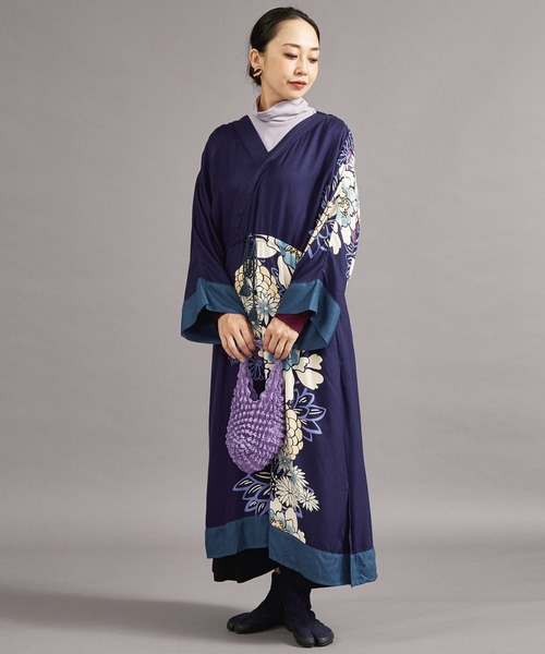 カヤ(カヤ)の「【カヤ】和の花 三浦絞りバッグ 小(エコバッグ/サブバッグ・レディース・マルーン/ブラック/パープル系その他/ピンク/ブルーグリーン/ライトグリーン/ダークブルー/ダークパープル/ライトパープル/桜・FREE)」の18枚目の写真