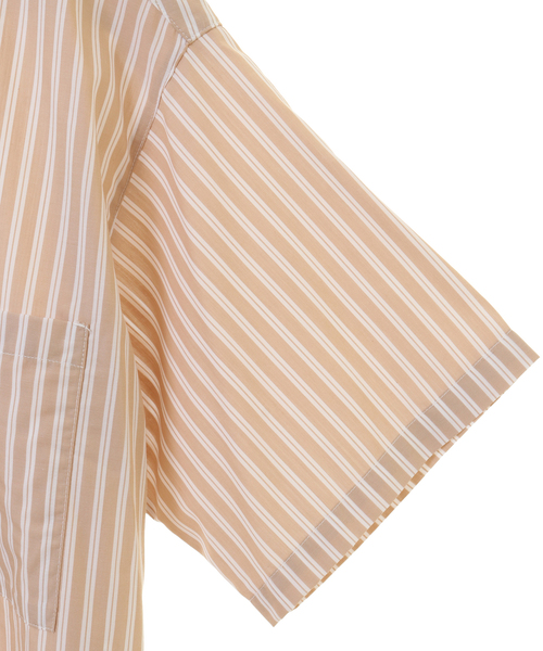 MEN'S MELROSE（メンズメルローズ）の「MASTER FRAME レギュラーカラーハーフスリーブシャツ（シャツ/ブラウス・メンズ・ベージュ/サックスブルー・3/4）」の5枚目の写真