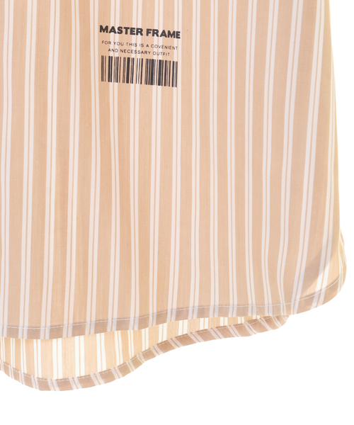 MEN'S MELROSE（メンズメルローズ）の「MASTER FRAME レギュラーカラーハーフスリーブシャツ（シャツ/ブラウス・メンズ・ベージュ/サックスブルー・3/4）」の7枚目の写真