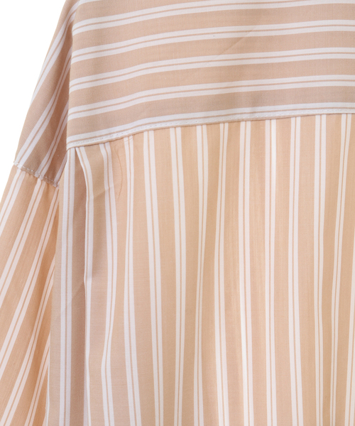 MEN'S MELROSE（メンズメルローズ）の「MASTER FRAME レギュラーカラーハーフスリーブシャツ（シャツ/ブラウス・メンズ・ベージュ/サックスブルー・3/4）」の8枚目の写真