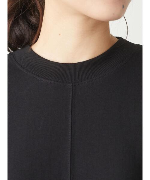 Green　Parks（グリーンパークス）の「リブポイントTチュニック＊（Tシャツ/カットソー・レディース・ブラック/ベージュ/ブラウン/オフホワイト・FREE）」の11枚目の写真