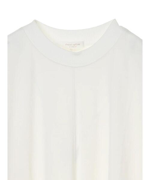 Green　Parks（グリーンパークス）の「リブポイントTチュニック＊（Tシャツ/カットソー・レディース・ブラック/ベージュ/ブラウン/オフホワイト・FREE）」の16枚目の写真