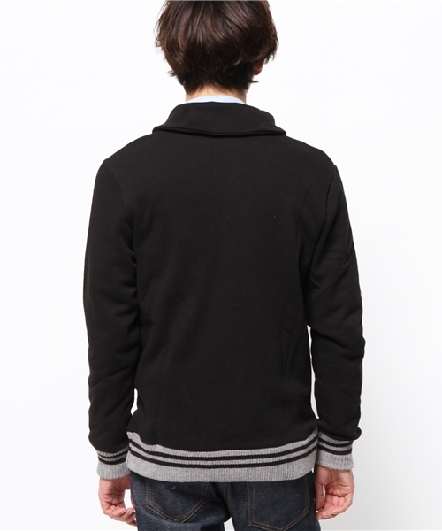 OUTLET(アウトレット)の「【CIAOPANIC TYPY】ニットリブスウェットカーディガン(カーディガン/ボレロ・メンズ・ブラック・SMALL)」の4枚目の写真