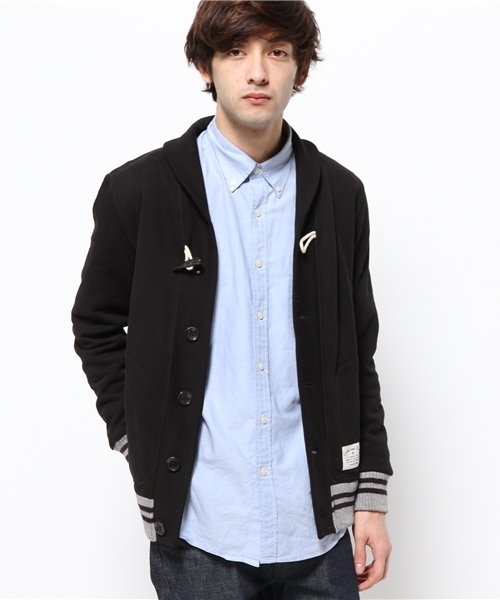 OUTLET(アウトレット)の「【CIAOPANIC TYPY】ニットリブスウェットカーディガン(カーディガン/ボレロ・メンズ・ブラック・SMALL)」の5枚目の写真