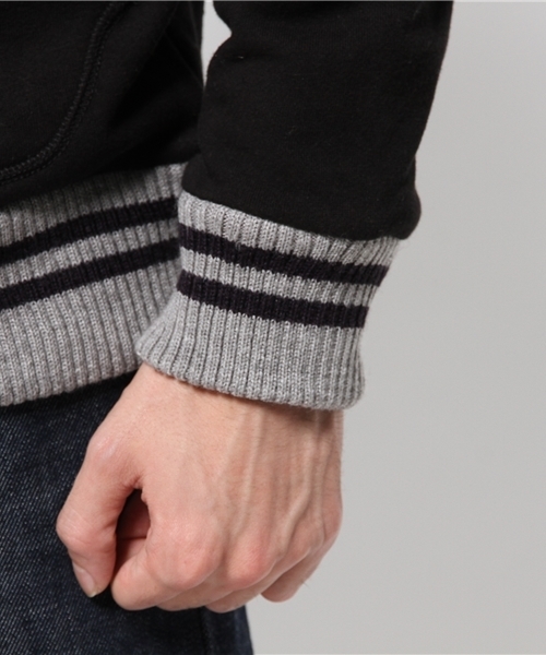 OUTLET(アウトレット)の「【CIAOPANIC TYPY】ニットリブスウェットカーディガン(カーディガン/ボレロ・メンズ・ブラック・SMALL)」の7枚目の写真
