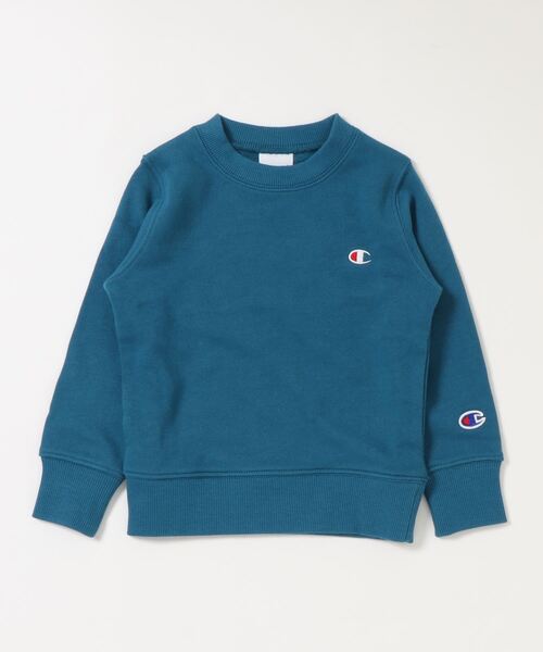 Champion（チャンピオン）の「Champion/チャンピオン　キッズ　クールネックスウェットトップス（スウェット・キッズ・ベージュ/ネイビー/グレー/ブルー/チャコール/ブラック/ブラウン/サンドベージュ・100cm/120cm/140cm/150cm/160cm/110cm/130cm）」の8枚目の写真