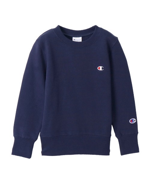Champion（チャンピオン）の「Champion/チャンピオン　キッズ　クールネックスウェットトップス（スウェット・キッズ・ベージュ/ネイビー/グレー/ブルー/チャコール/ブラック/ブラウン/サンドベージュ・100cm/120cm/140cm/150cm/160cm/110cm/130cm）」の7枚目の写真