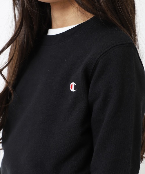 Champion（チャンピオン）の「Champion/チャンピオン　キッズ　クールネックスウェットトップス（スウェット・キッズ・ベージュ/ネイビー/グレー/ブルー/チャコール/ブラック/ブラウン/サンドベージュ・100cm/120cm/140cm/150cm/160cm/110cm/130cm）」の12枚目の写真