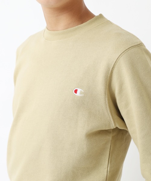 Champion（チャンピオン）の「Champion/チャンピオン　キッズ　クールネックスウェットトップス（スウェット・キッズ・ベージュ/ネイビー/グレー/ブルー/チャコール/ブラック/ブラウン/サンドベージュ・100cm/120cm/140cm/150cm/160cm/110cm/130cm）」の14枚目の写真