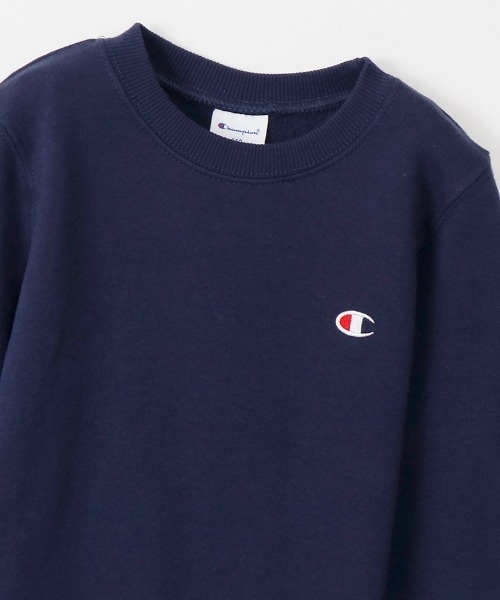 Champion（チャンピオン）の「Champion/チャンピオン　キッズ　クールネックスウェットトップス（スウェット・キッズ・ベージュ/ネイビー/グレー/ブルー/チャコール/ブラック/ブラウン/サンドベージュ・100cm/120cm/140cm/150cm/160cm/110cm/130cm）」の20枚目の写真