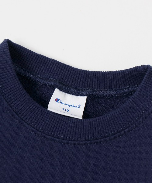 Champion（チャンピオン）の「Champion/チャンピオン　キッズ　クールネックスウェットトップス（スウェット・キッズ・ベージュ/ネイビー/グレー/ブルー/チャコール/ブラック/ブラウン/サンドベージュ・100cm/120cm/140cm/150cm/160cm/110cm/130cm）」の21枚目の写真