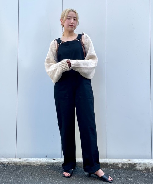 CIAOPANIC（チャオパニック）の「フレンチミリタリーオールインワン（サロペット/オーバーオール・レディース・ブラック/ネイビー/オリーブ・FREE）」の11枚目の写真