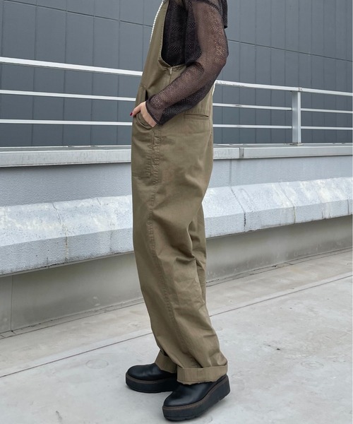 CIAOPANIC（チャオパニック）の「フレンチミリタリーオールインワン（サロペット/オーバーオール・レディース・ブラック/ネイビー/オリーブ・FREE）」の17枚目の写真