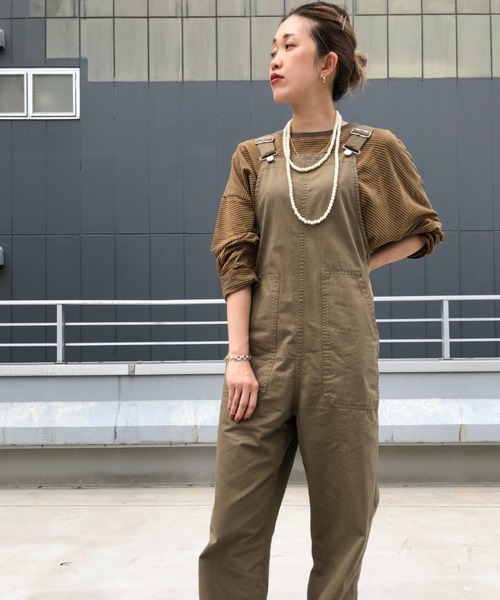 CIAOPANIC（チャオパニック）の「フレンチミリタリーオールインワン（サロペット/オーバーオール・レディース・ブラック/ネイビー/オリーブ・FREE）」の19枚目の写真